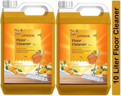 Upride Disinfectant Floor Cleaner,Surface Cleaner for home & office 10Liter Liquid Foam Orange