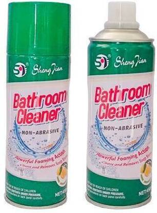 Shield plus Bathroom Cleaner Powerful Foaming Action Remove Stain(Avoid Downward Spray) Lemon