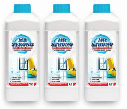 Mr Strong Tile Cleaner 3 Liter , Descaler, Removes Heavy Stains from Tiles and Ceramics , Multisurface Floor And Tile Cleaner ( Pack Of 3 )