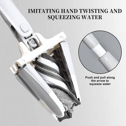 BONA X Shape Microfiber Mop for Floor Cleaning,Dust Mop,Self Wringing,Ceramic Ceramic & Wood Floor Cleaner Mop,Dry Wet Mop Hands-Free Manual