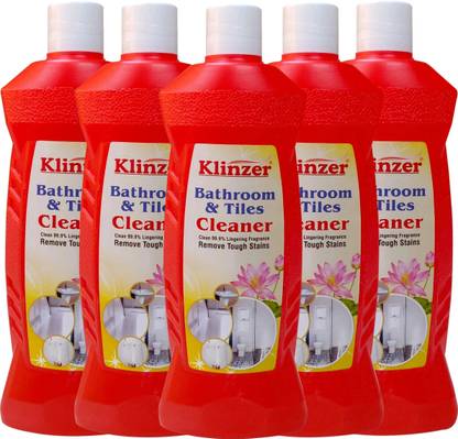 Klinzer Bathroom & Tiles Liquid Cleaner | 500 ml x 5 | Pack of 5 | Drakar