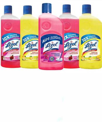 Lizol DISINFECTANT FLOOR & SURFACE CLEANER 3 FLORAL + 2 CITRUS