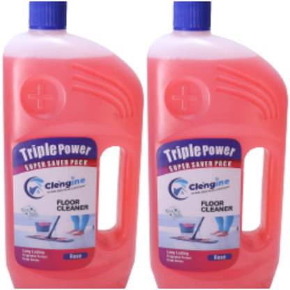 CLENGINE Floor Cleaner 2000ml Set of 2 Rose Fragrance
