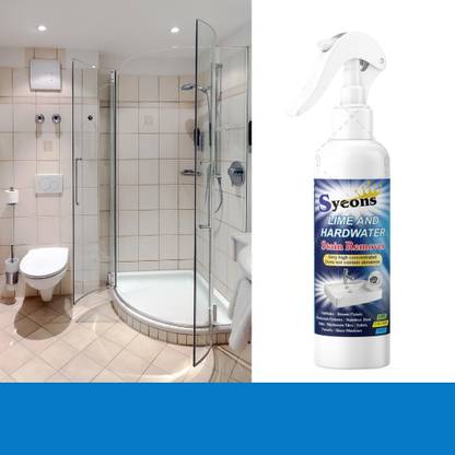 syeons BATHROOM TILES AND MIRRIOR CLEANING SPRAY FOR WATER SCALE lemon