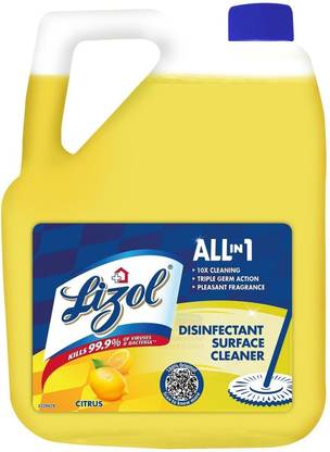 Lizol Disinfectant Surface & Floor Cleaner Liquid | Citrus Fragrance lemon