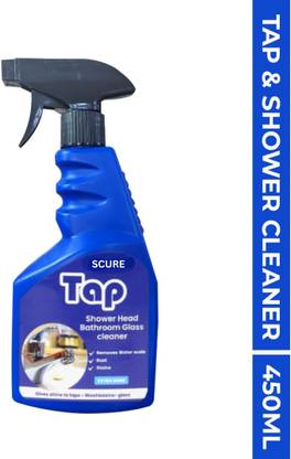 Scure Tap Cleaner Liquid Spray 450 Removes Hard Watermarks & Dissolves Limescale CITRIC