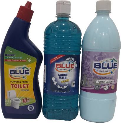 Blue Marine Cleaning Combo-1 Fabric Cleaner 1L, 1 Toilet Cleaner 500ml, 1 floor cleaner 1 L original