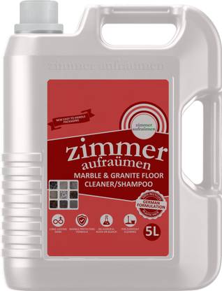 zimmer aufraumen Marble & Granite Shampoo / Floor Cleaner. THICK & CONCENTRATED. 5 Liters MAKE 10 Liters of MARBLE & GRANITE CLEANER. ECONOMICAL. With French Fragrance. Biodegradable & Eco-friendly. Kids & Pets Safe. REGULAR