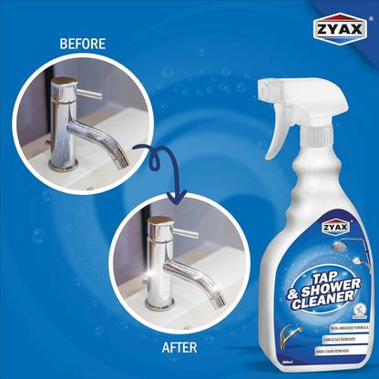 Zyax Tap & Shower Cleaner Descaler, Removes Hard Water Stains & Limescale Oceanic a Fresh Fragrance