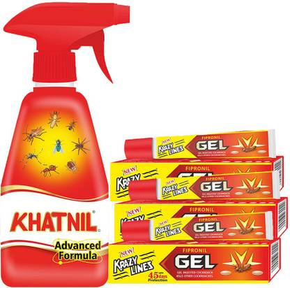 Khatnil Advanced Formula Bed Bug Spray 250ml With 3 Gel 20g natural