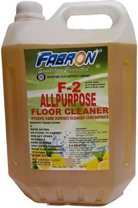Fabron F-2 All Purpose Floor Cleaner 5 Ltr Can || Non-Toxic, Tiles cleaner Lemon Fragrance