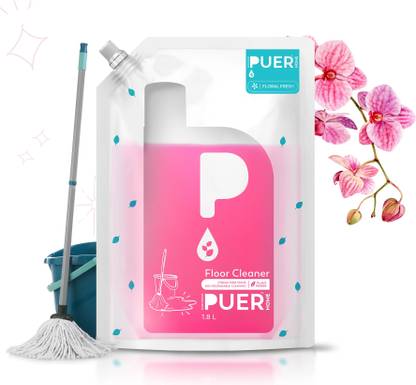 Brand Nourish's Puer Floor Cleaner Kills 99.99% Germs Disinfectant Surface Refill Pack Floral Fresh
