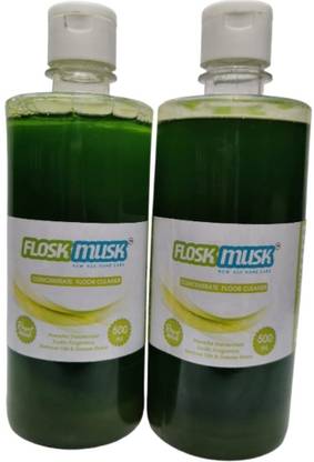 FLOSK mUSK Concentrate Floor Cleaner, Royal Musk, Pack of 2, 1000ml Royal Musk