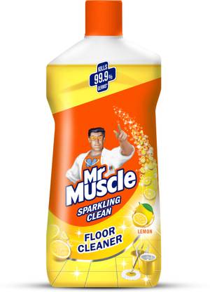 Mr.Muscle Floor Cleaner Liquid, Disinfects and Restores Shiny Floors, Citrus Citrus