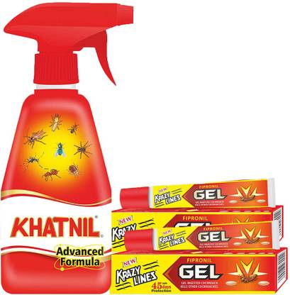 Khatnil Advanced Formula Bed Bug Spray 250ml With 2 Gel 20g natural