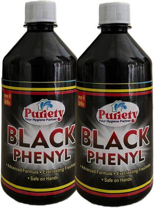 Puriety Black phenyl 500 ml ( Pack of 2 X 500 Ml )) Black Phenyle