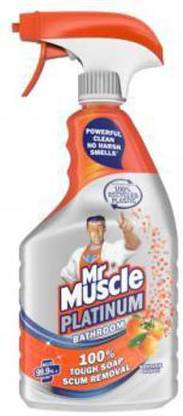 Mr Muscle Platinum Antibacterial Bathroom Spray Mandarin 750ml Orange