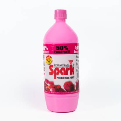 Spark International Lemon Herbal Phenyl Liquid Floor Cleaner Removes Dirt Germs (600 ML, Pack of 1) Jasmine