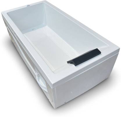 Indus Bath 6X3 Feet Acrylic Free Standing Front & Side Panel (Headrest & Automatic Drain) Alcove Bathtub