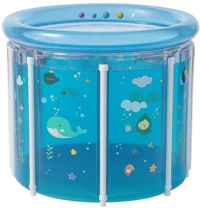 Samusagya Portable Folding Bathtub Compact Transparent and Spa-Ready Bathing Solution Portable Folding Bathtub Compact, Transparent and Spa-Ready Bathing Solution, Folding Bathtub, Simple Open-air Bath, No Assembly Required, Portable, For Bath Free-standing Bathtub