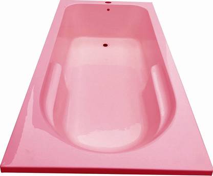 MADONNA Alexander 6 Feet Rectangular Fixed - Pink Alcove Bathtub