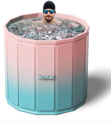 PRATYADH Binecer Portable Foldable Ice Bath Tub Portable Foldable Ice Bath Tub Free-standing Bathtub