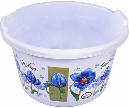 royal homeware Free-Standing Plastic Bathroom Tub (35ltrs) - Blue Free-Standing Plastic Bathroom Tub (35ltrs) - Blue Free-standing Bathtub