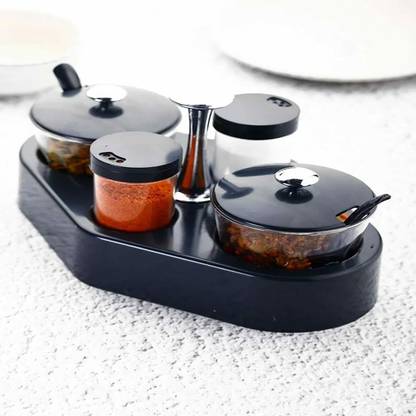 MH VILLA The Unbreakable Dining Table Stand Pickles, Salt & Pepper, and Dry Fruits Pies Batter Separator