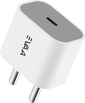 EVAAENTERPRISES 20 W PD 3 A Wall Charger for Mobile with Detachable Cable