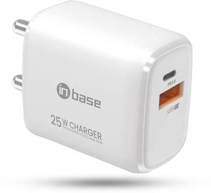 Inbase 25 W PD 3 A Wall Charger for Mobile