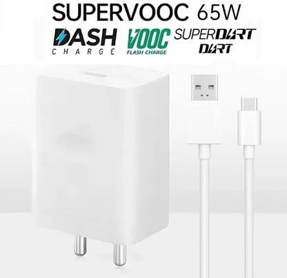 CLAT 65 W SuperVOOC 6 A Wall Charger for Mobile with Detachable Cable