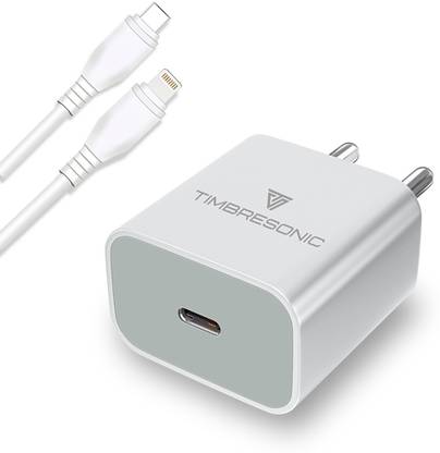 TIMBRESONIC 20 W Quick Charge 3 A Wall Charger for Mobile with Detachable Cable