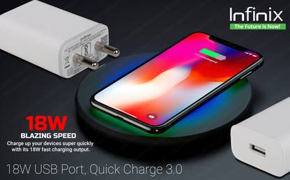 Infinix 18 W Quick Charge 2 A Wall Charger for Mobile
