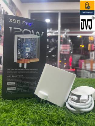 DVJ 120 W Quick Charge Wall Charger for Mobile with Detachable Cable