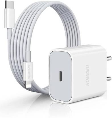 HOMEMO 20 W PD 5 A Wall Charger for Mobile with Detachable Cable