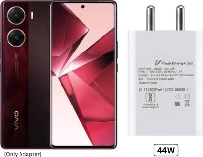 मैक 44W Flash Charger Adapter Only Compatible with Vivo V29e & Other Smartphones मोबाइल चार्जर