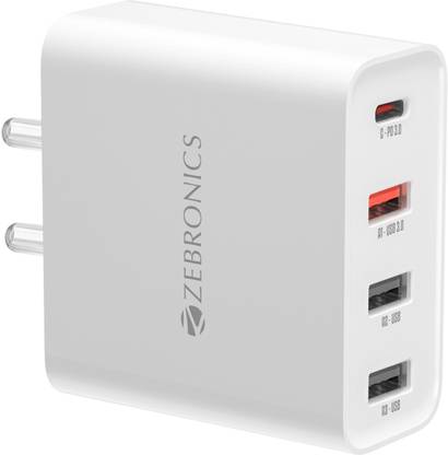 ZEBRONICS 45 W PPS 3 A Wall Charger for Mobile