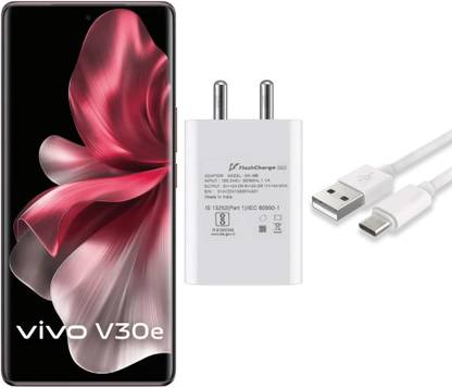 MAK 44 W VOOC 4 A Wall Charger for Mobile with Detachable Cable