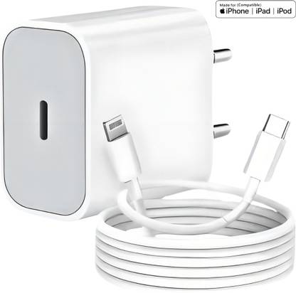 RoarX 25 W PD 3 A Wall Charger for Mobile with Detachable Cable