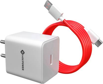 MAK POWER 55 W Supercharge 2.5 A Wall Charger for Mobile with Detachable Cable