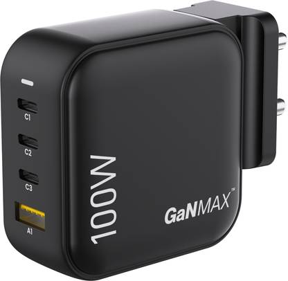 Ambrane 100 W GaN 5 A Wall Charger for Mobile