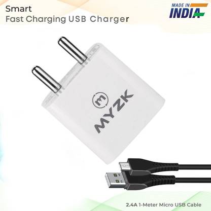 MYZK 5 W Quick Charge 1 A Wall Charger for Mobile with Detachable Cable