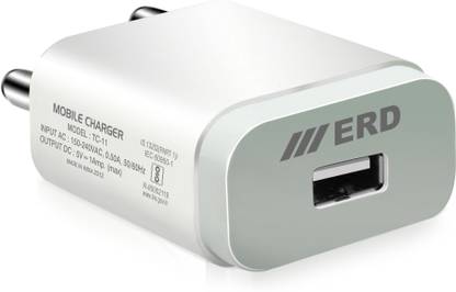 ERD 5 W 1.1 A Wall Charger for Mobile with Detachable Cable