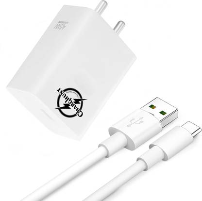 ChargHunt 45 W SuperVOOC 4.2 A Wall Charger for Mobile with Detachable Cable