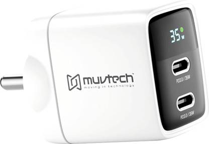 MuvTech 35 W PD 5 A Wall Charger for Mobile
