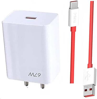 EliteGadgets 67 W SuperVOOC 6 A Wall Charger for Mobile with Detachable Cable