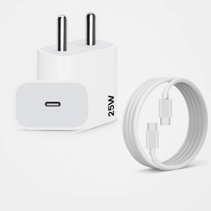 RVAT 25 W PD 3 A Wall Charger for Mobile with Detachable Cable