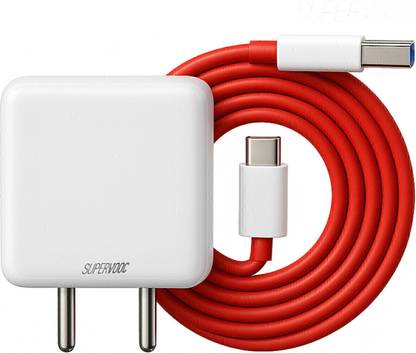 TechBlaze 80 W SuperVOOC 7.3 A Wall Charger for Mobile with Detachable Cable