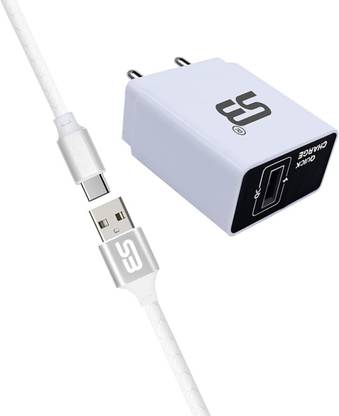 SB 18 W Quick Charge 3.4 A Wall Charger for Mobile with Detachable Cable