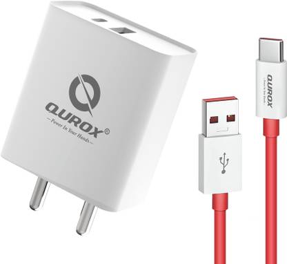 Qurox 45 W GaN 4 A Wall Charger for Mobile with Detachable Cable